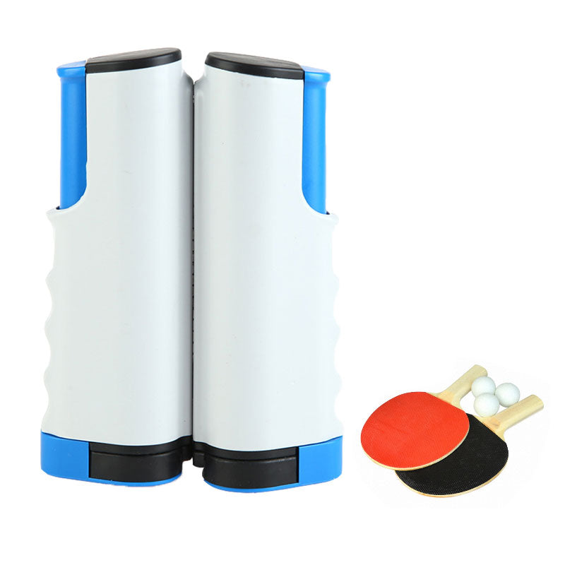 Portable 1.7 m Retractable Table Tennis Net Set with Rackets and Balls