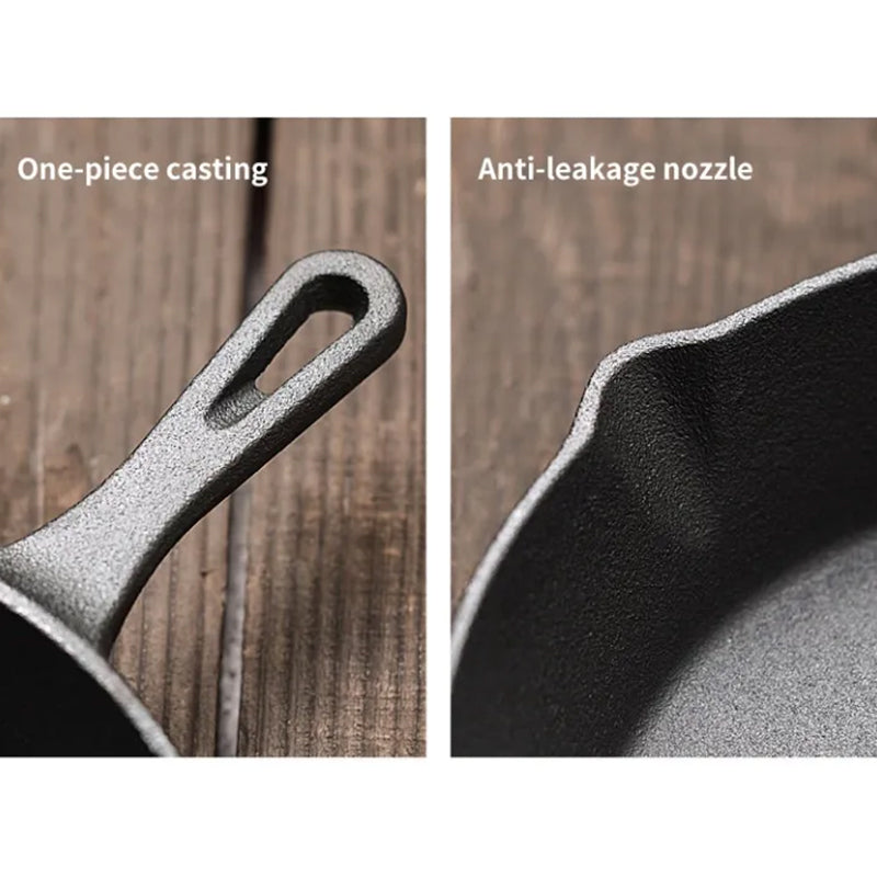 4-Pack Cast Iron Skillet Set – Pre-Seasoned Frying Pans for All Stovetops