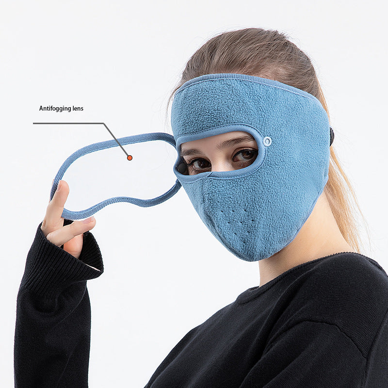 Fleece Balaclava Face Mask with Lens for adults