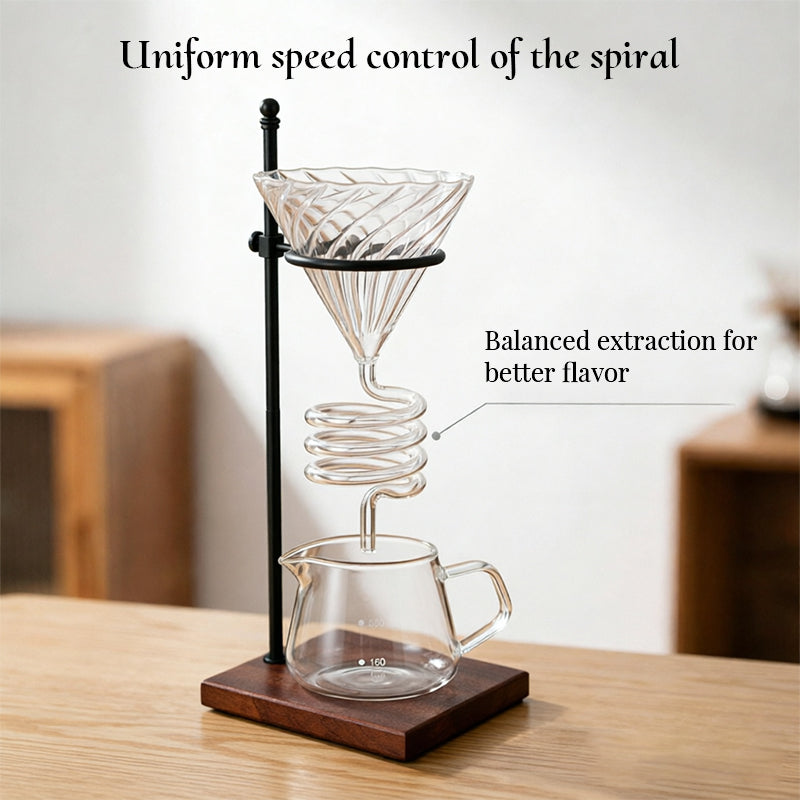 Spiral Cooling Pour-Over Coffee Dripper Stand – Ins-Style Americano Filter Holder