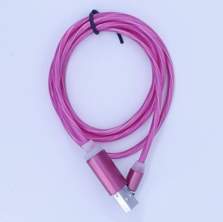 Flowing-Light Magnetic LED Charging Cable with Interchangeable Tips