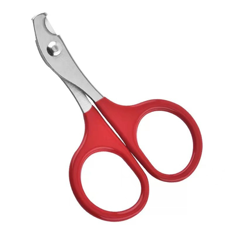 Stainless Steel Pet Nail Clippers – Scissor-Style, Curved Blade | Cats, Kittens & Small Pets | 4 Colors