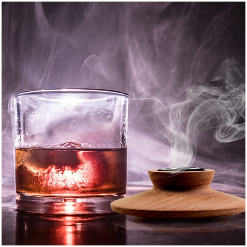Wooden Cocktail Smoker & Flavored Wood Chip Options