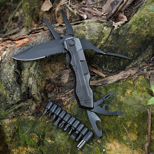 PL-91 Multi-Function Pliers with Knife and 9 Screwdriver Bits