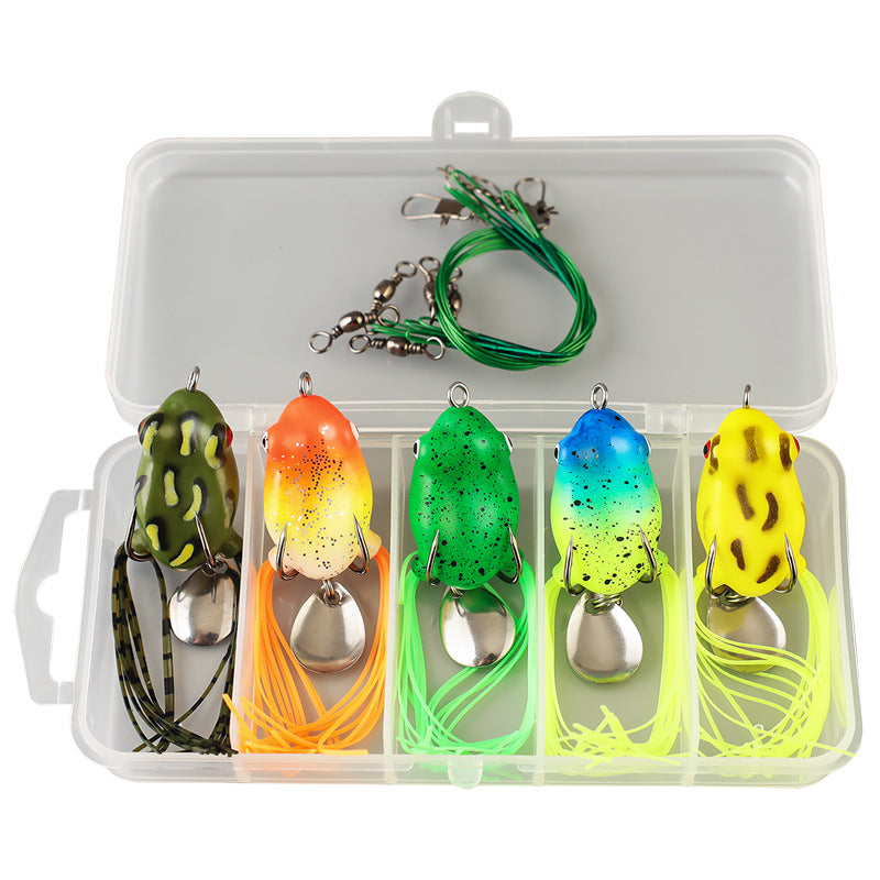 3 cm Double-Whisker Frog Fishing Lure Set, 11 Pieces