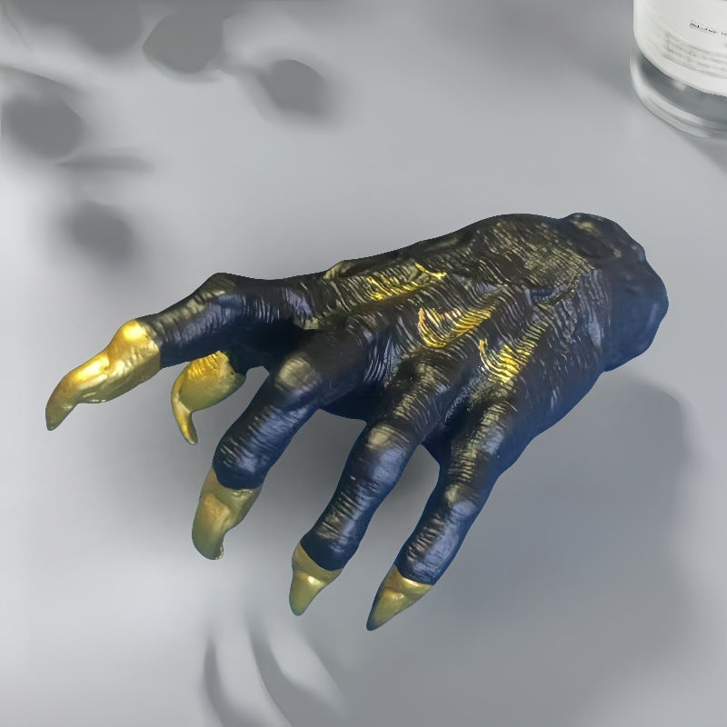 Halloween Resin Ghost Hand Decoration, Black or Gold