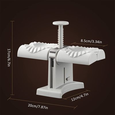 Dual-Head Automatic Dumpling Maker Press Mold | 2-at-a-Time Dumpling Machine