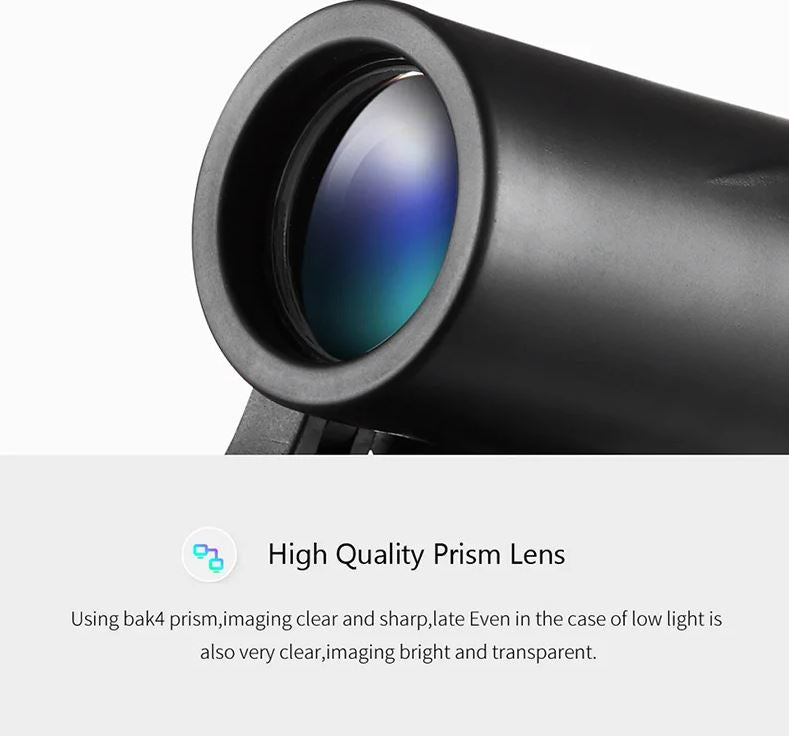 8×21 Compact Binoculars with BaK-4 Prism and FMC Optics