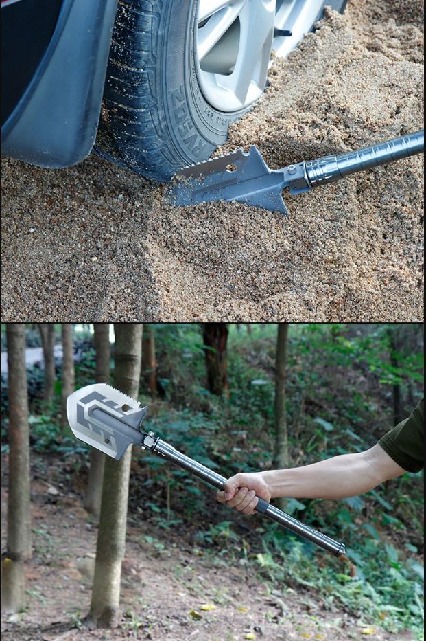 Folding Carbon Steel Multi-Purpose Camping Shovel