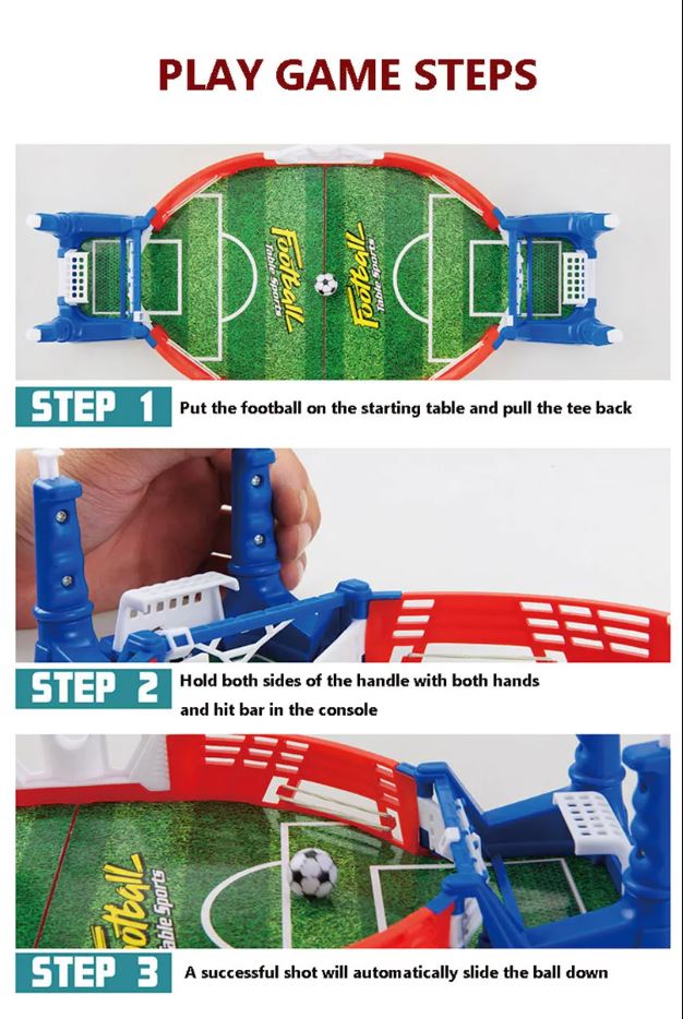 Portable Mini Tabletop Football Game for 2 Players