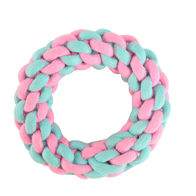 Braided Cotton Rope Dog Toy Set – Knot Balls, Tug Ropes & Dumbbell Knots | Chew, Molar & Tug-of-War | Dogs | 4, 6 & 12 Piece