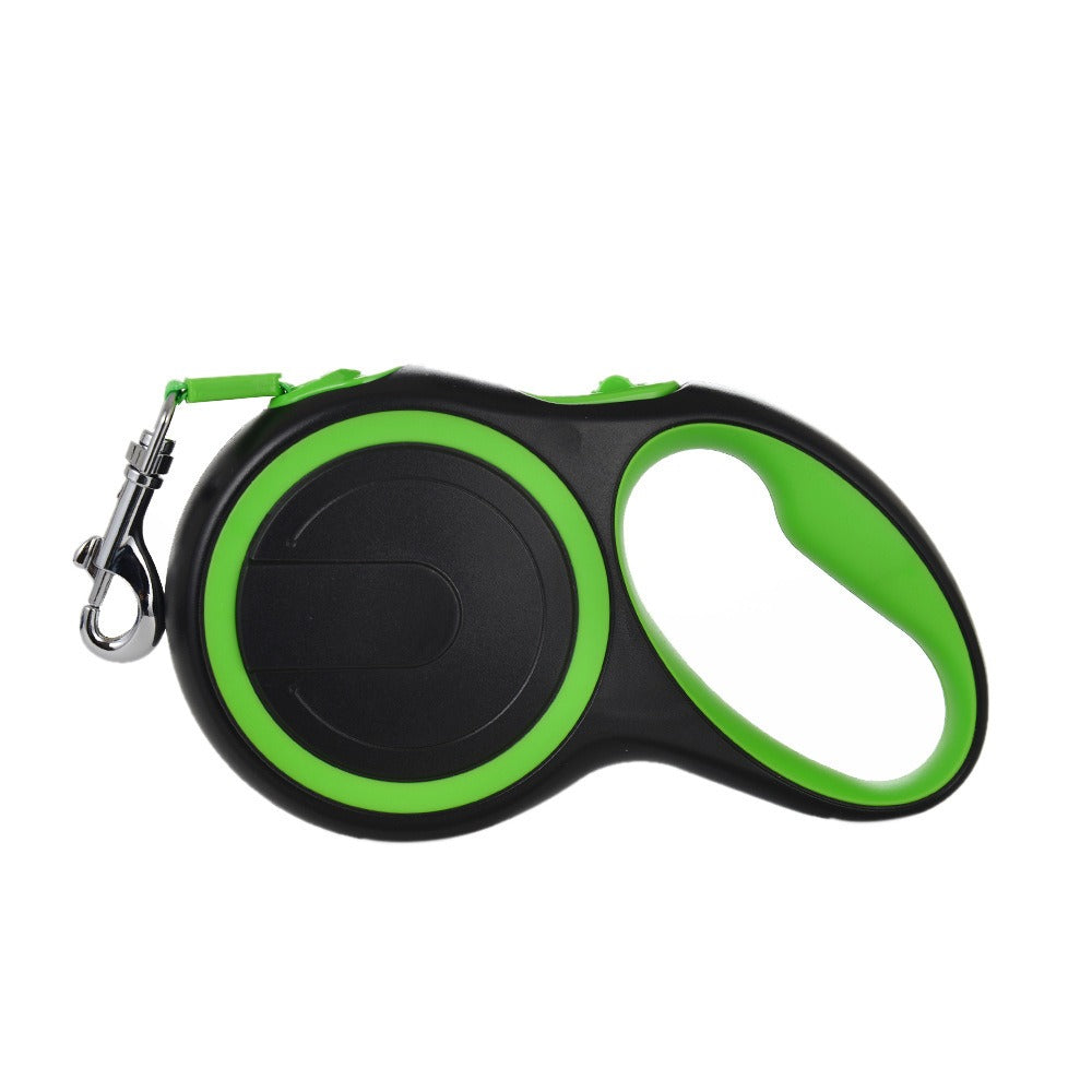 Retractable Dog Leash with LED Flashlight & Poop Bag Dispenser – Single or Dual Cord, 3M Nylon | Walk 1 or 2 Dogs | 10 Colors