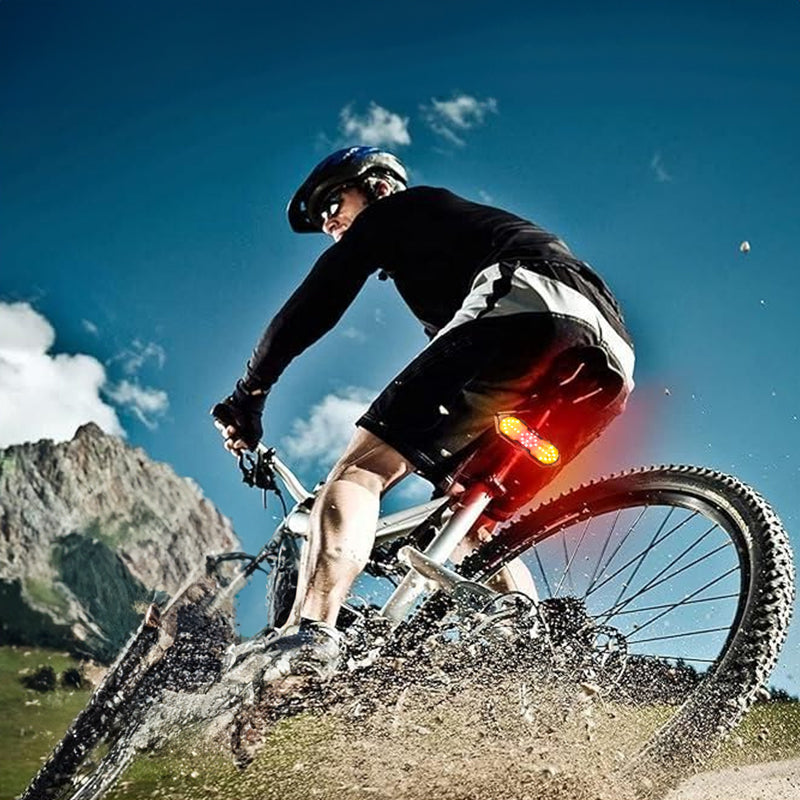 Wireless Remote Bike Tail Light – Turn Signal, Horn & USB-C Rechargeable Safety Light