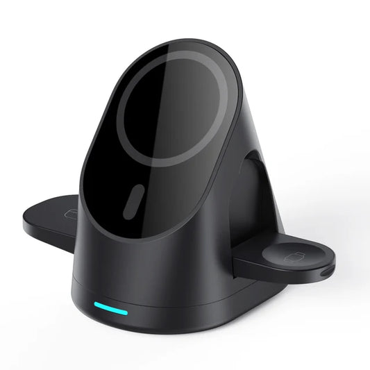 Vertical 3-in-1 Wireless Charging Stand for Phone, Watch and AirPods