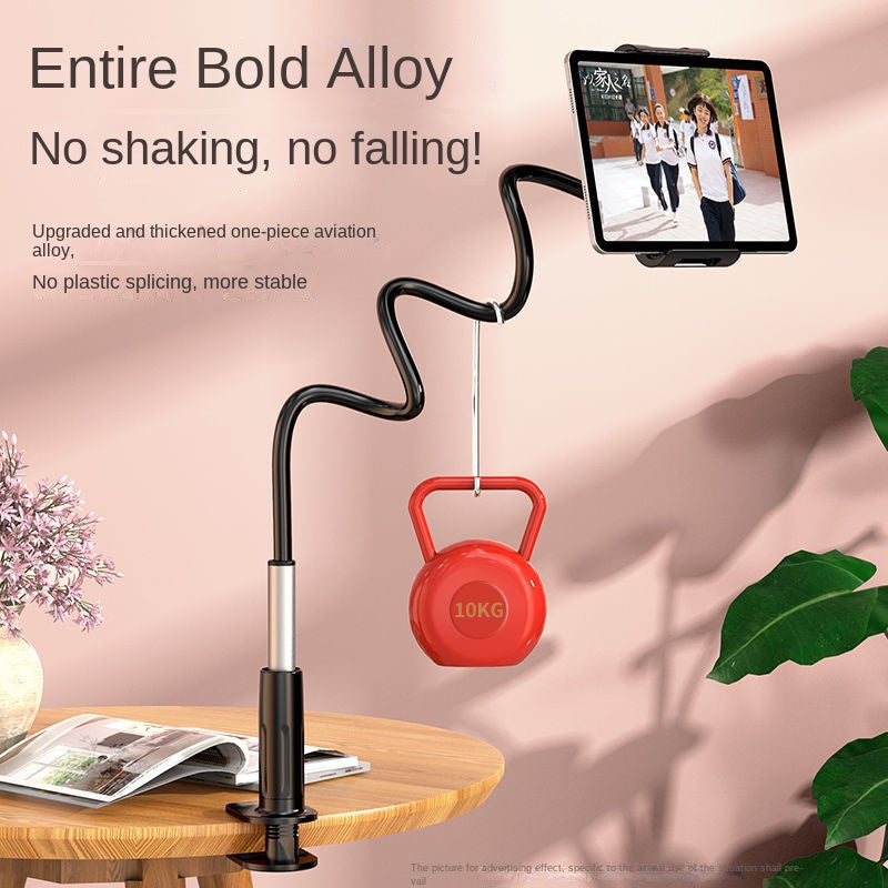 Flexible Gooseneck Phone & Tablet Stand with Desk Clamp – 75–138cm Adjustable Arm | Hands-Free Lazy Bracket | Bed, Desk & Sofa