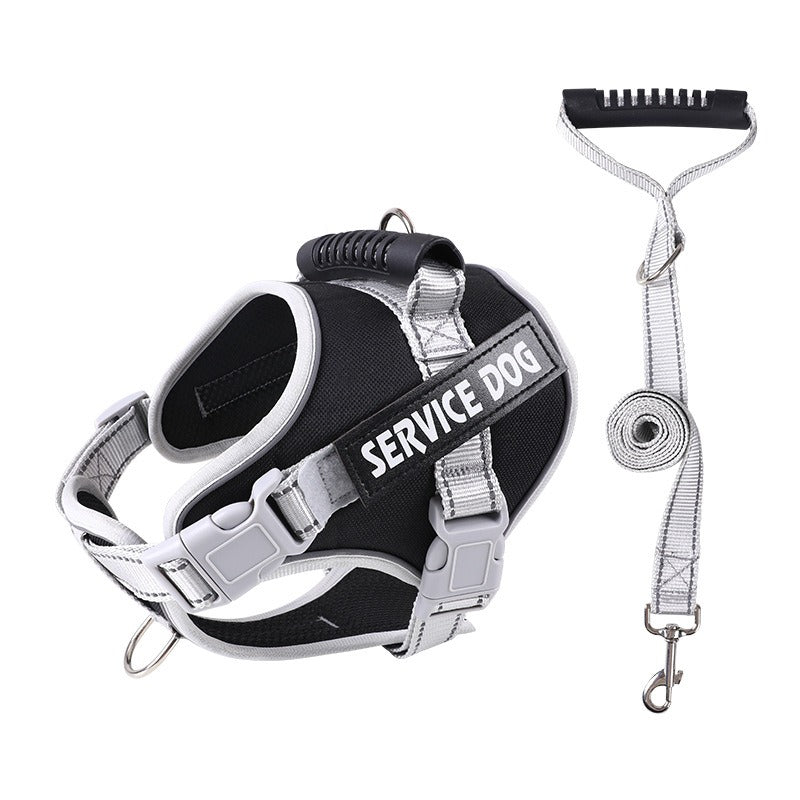 No-Pull Dog Harness with Reflective Trim, Top Handle & Velcro Patch – Padded, Adjustable, Dual D-Ring | XS–XXL | 10 Colors | Optional Leash Bundle