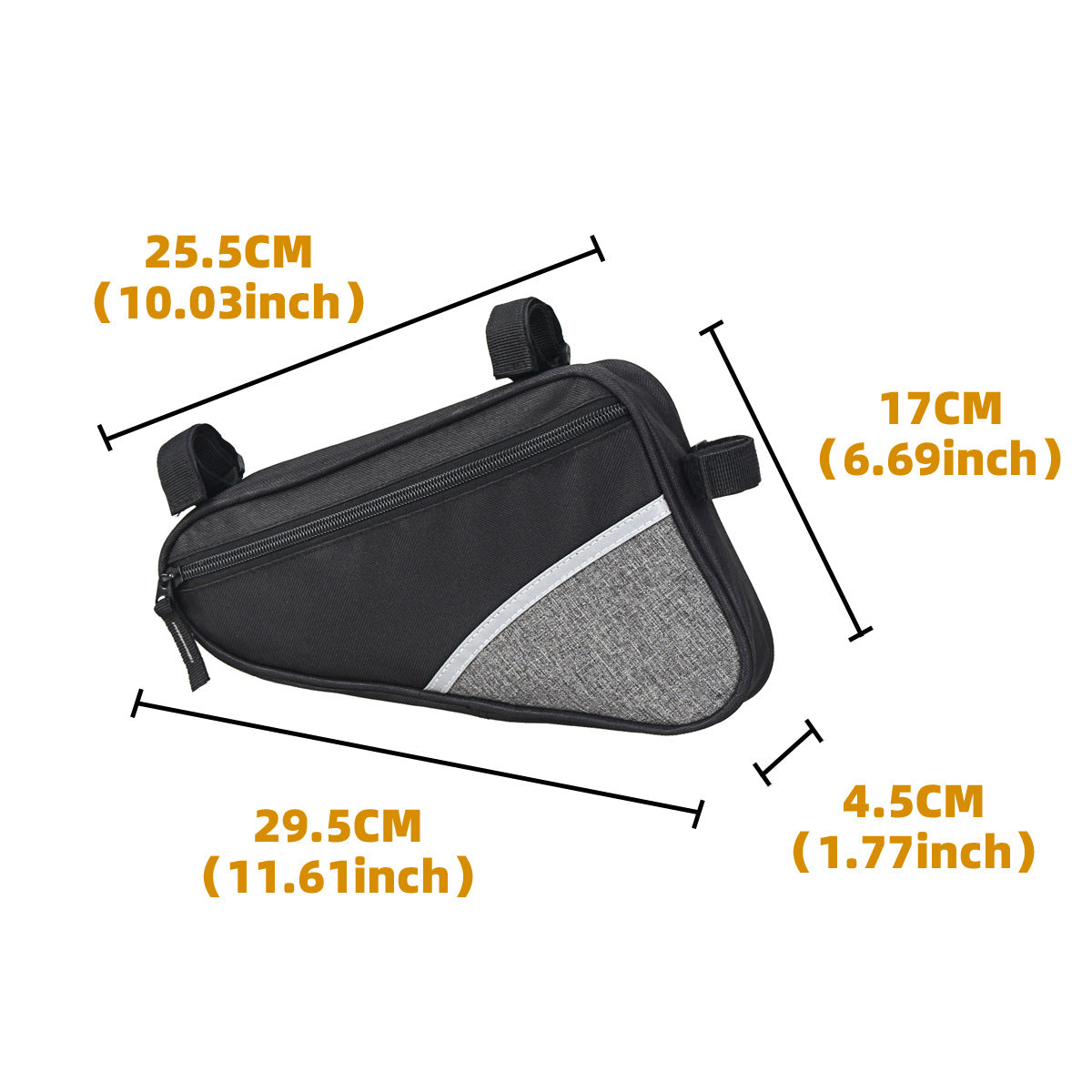2L Reflective Bicycle Frame Triangle Bag