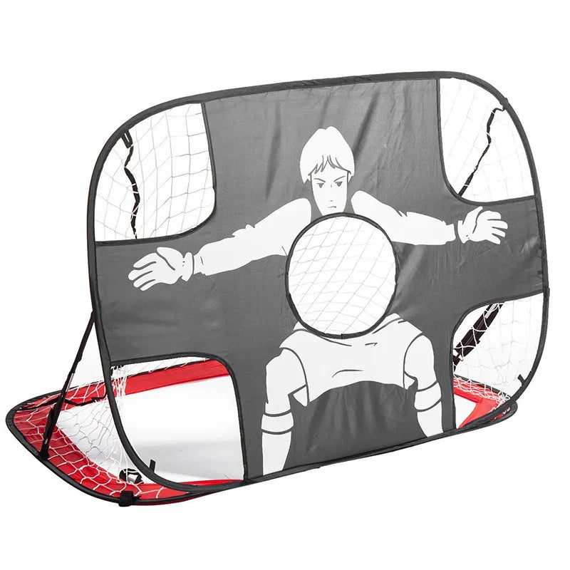 Portable Pop-Up Soccer Goal with 5-Target Training Net