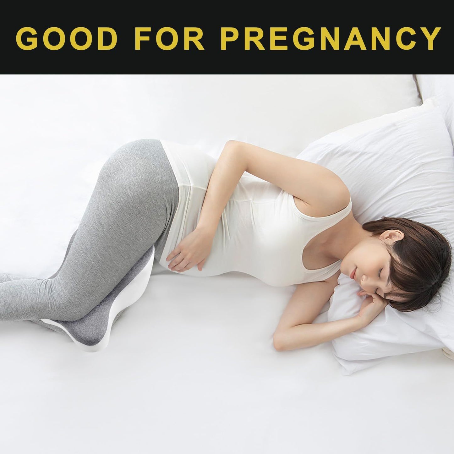 Butterfly-Shaped Memory Foam Knee & Leg Pillow – Side Sleeper & Pregnancy Support