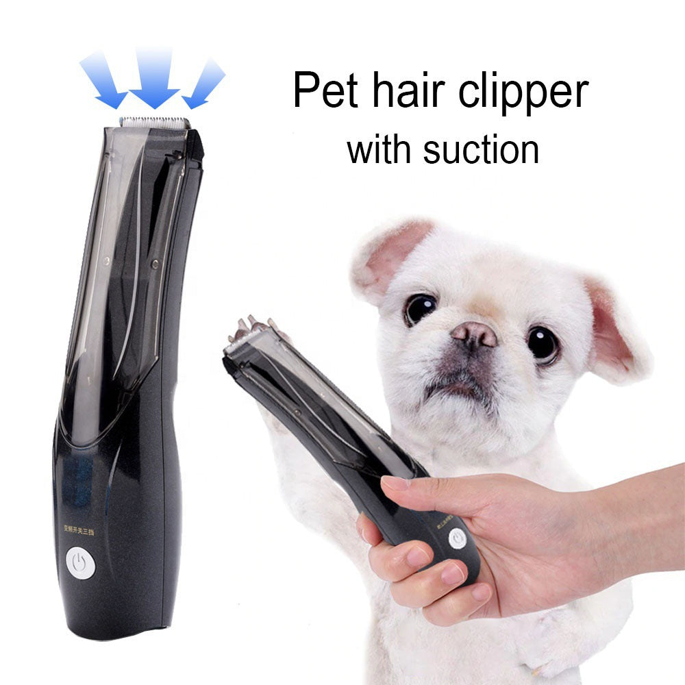 Cordless Pet Hair Clipper – Ceramic Blade, Built-In Hair Collection Chamber, USB Rechargeable | Cats & Dogs | 3 Colors