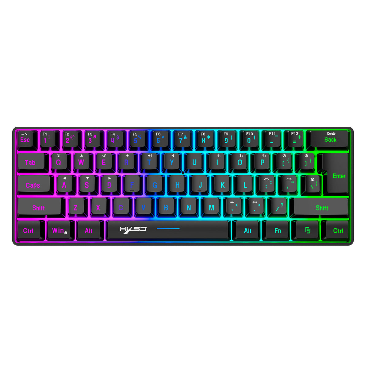 61-Key Bluetooth & 2.4G Wireless RGB Keyboard