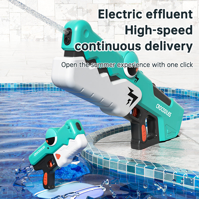 Automatic Electric Crocodile Water Gun, Small and Large