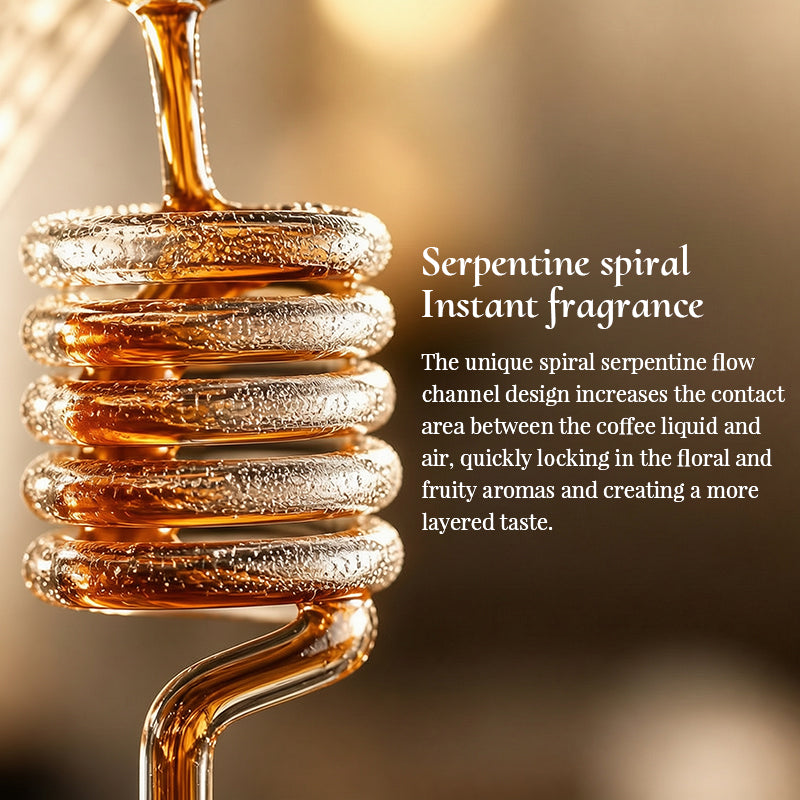 Spiral Cooling Pour-Over Coffee Dripper Stand – Ins-Style Americano Filter Holder