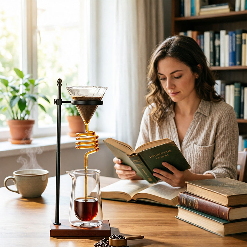 Spiral Cooling Pour-Over Coffee Dripper Stand – Ins-Style Americano Filter Holder