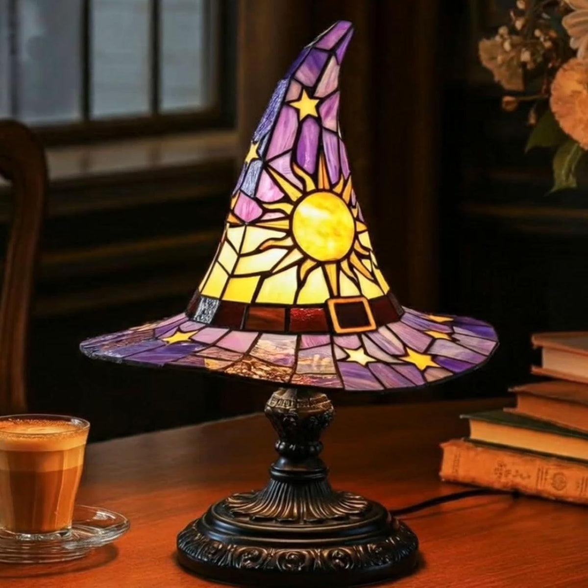 Halloween Witch Hat Decorative Lamp, 8 Color Options