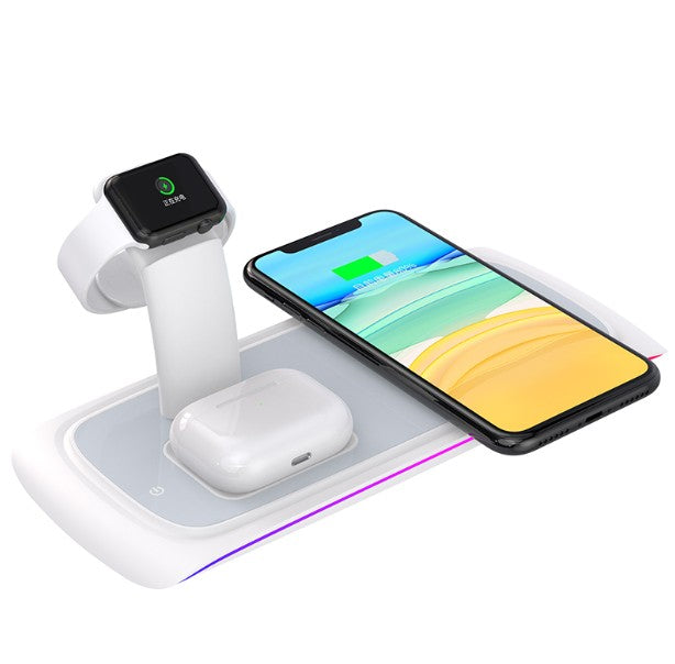 3-in-1 15W Wireless Charging Station for Phone, Watch and AirPods