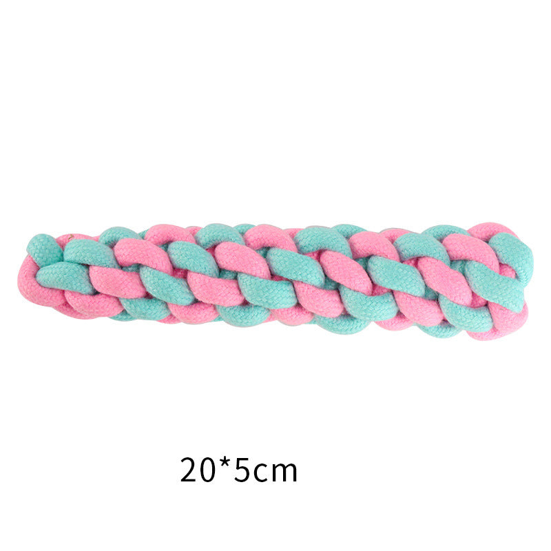 Braided Cotton Rope Dog Toy Set – Knot Balls, Tug Ropes & Dumbbell Knots | Chew, Molar & Tug-of-War | Dogs | 4, 6 & 12 Piece