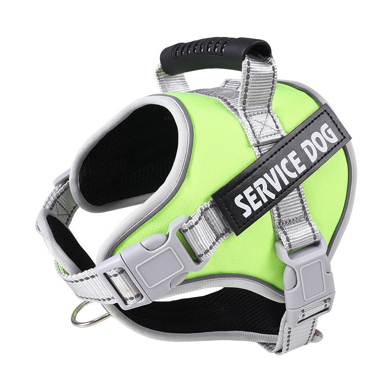 No-Pull Dog Harness with Reflective Trim, Top Handle & Velcro Patch – Padded, Adjustable, Dual D-Ring | XS–XXL | 10 Colors | Optional Leash Bundle
