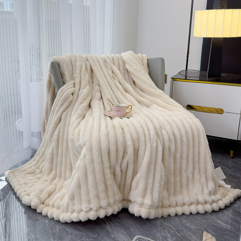 Cozy Fleece Throw Blanket – Soft Oversized Nap Blanket