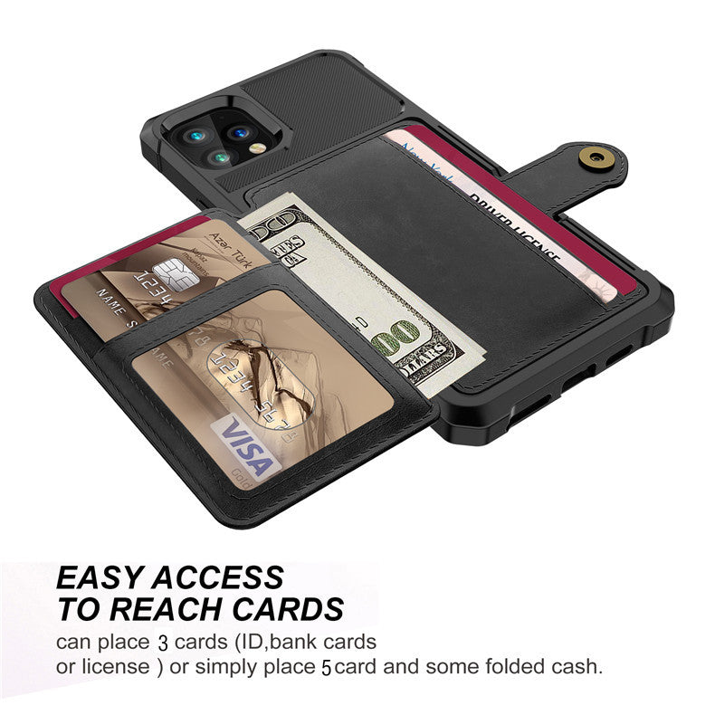 Magnetic Card Sleeve Wallet Case for iPhone 13 Series
