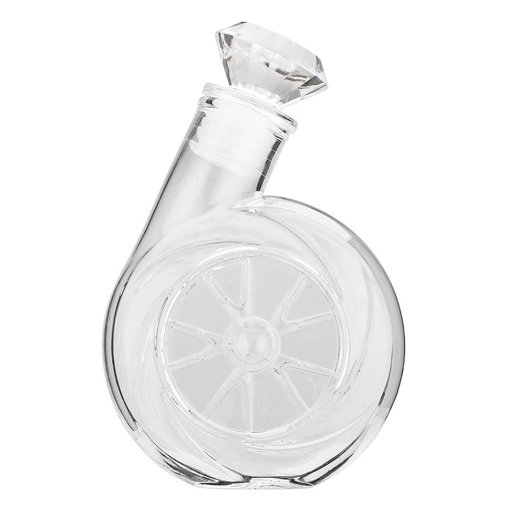 Turbo Wheel Whiskey & Wine Decanter – 500ml Globe Decanter with Diamond Stopper | Unique Car Enthusiast Bar Gift