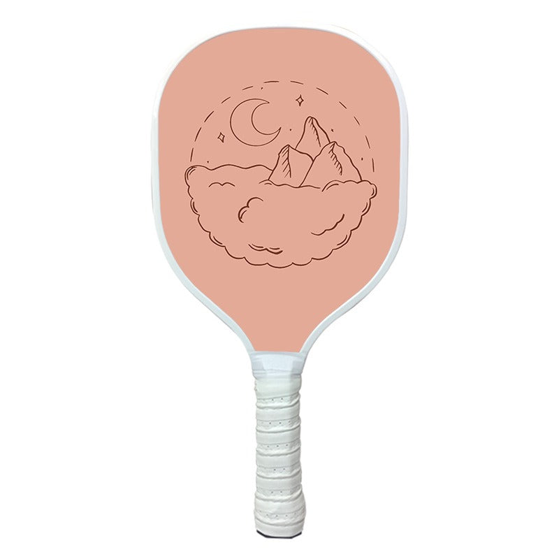 Beginner Pick Racket Paddle with Solid Wood Core and PU Grip