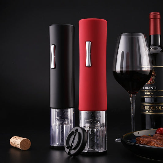 Electric Wine Opener with Foil Cutter – Automatic One-Touch Corkscrew for Red Wine | Home, Party & Restaurant Use