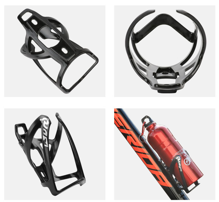 One-Piece Plastic Bicycle Bottle Cage, 55–72 mm Mounting