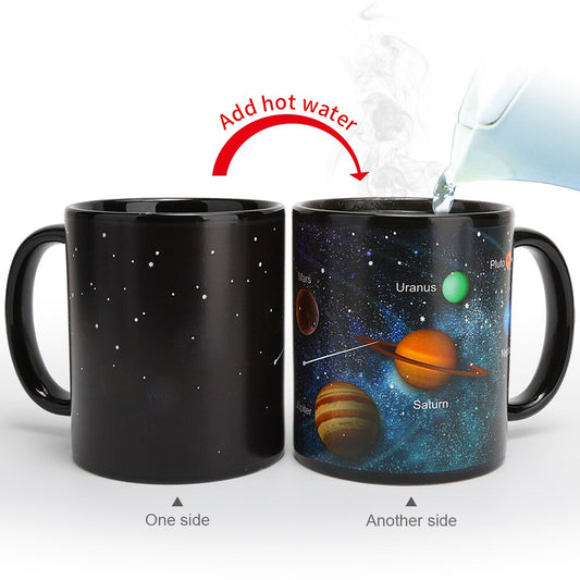 Solar System Temperature-Changing Ceramic Mug, 330 ml