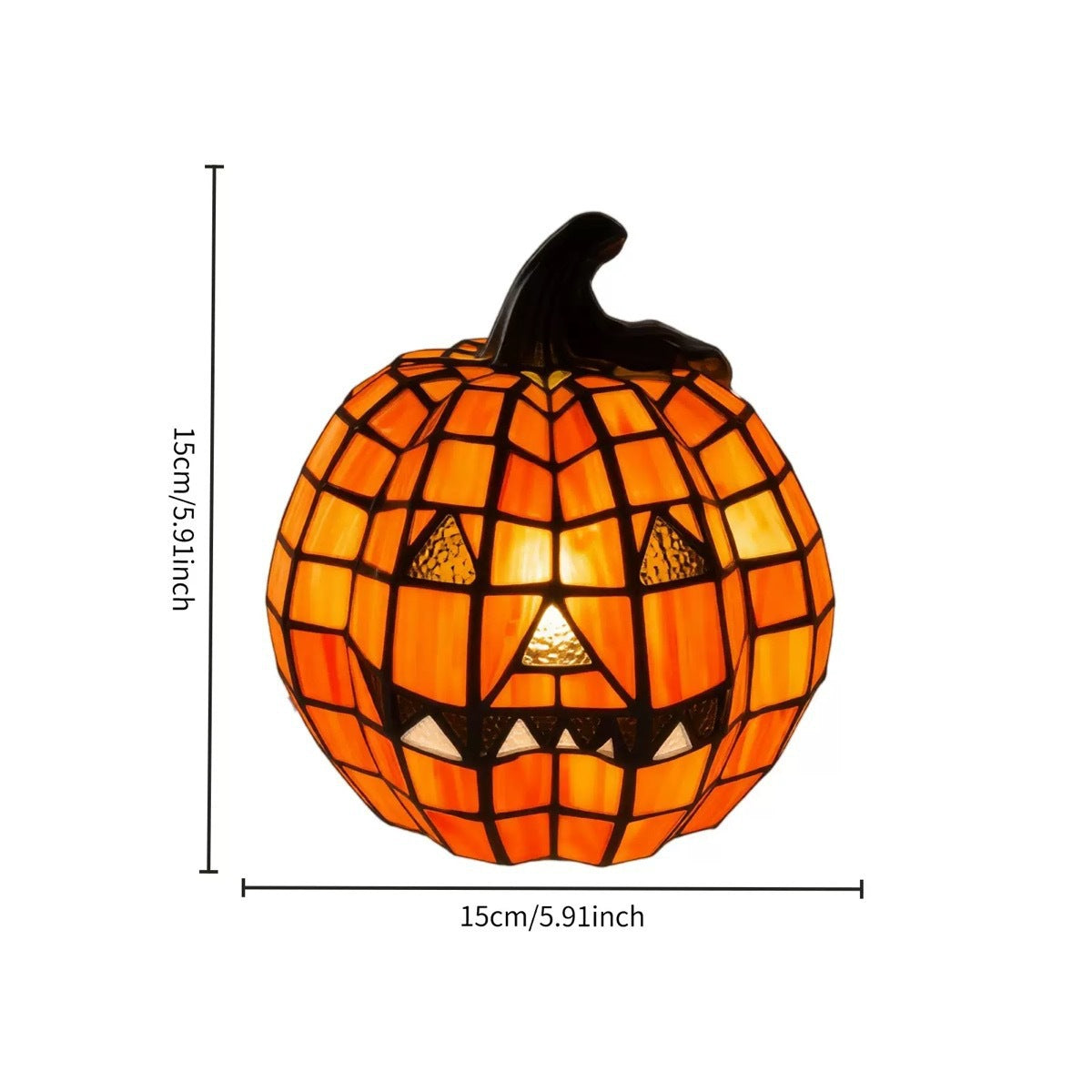 Halloween Resin Pumpkin Lantern Decoration