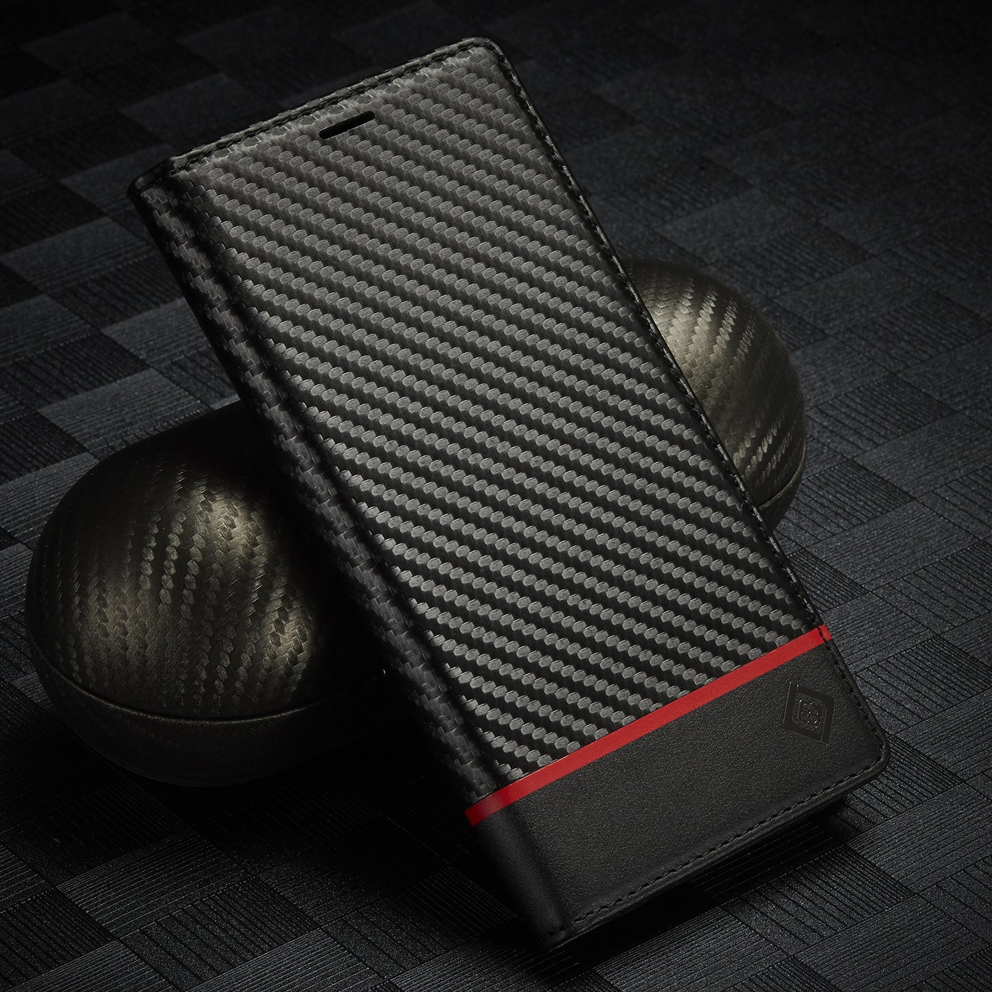 Carbon Fiber Magnetic Flip Case for iPhone 13 Series