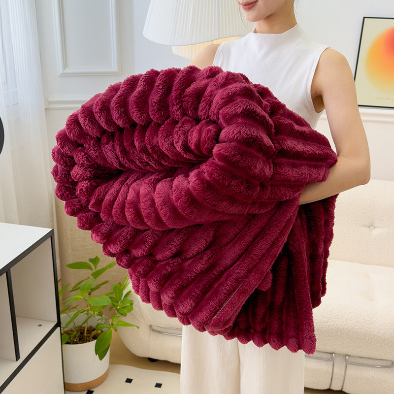 Cozy Fleece Throw Blanket – Soft Oversized Nap Blanket