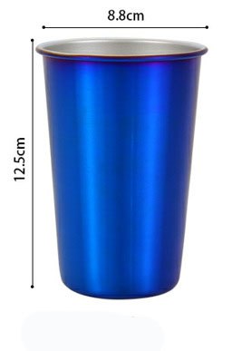 500ml Stainless Steel Tumbler with Metal Straw & Lid – Reusable Coffee, Camping & Travel Mug