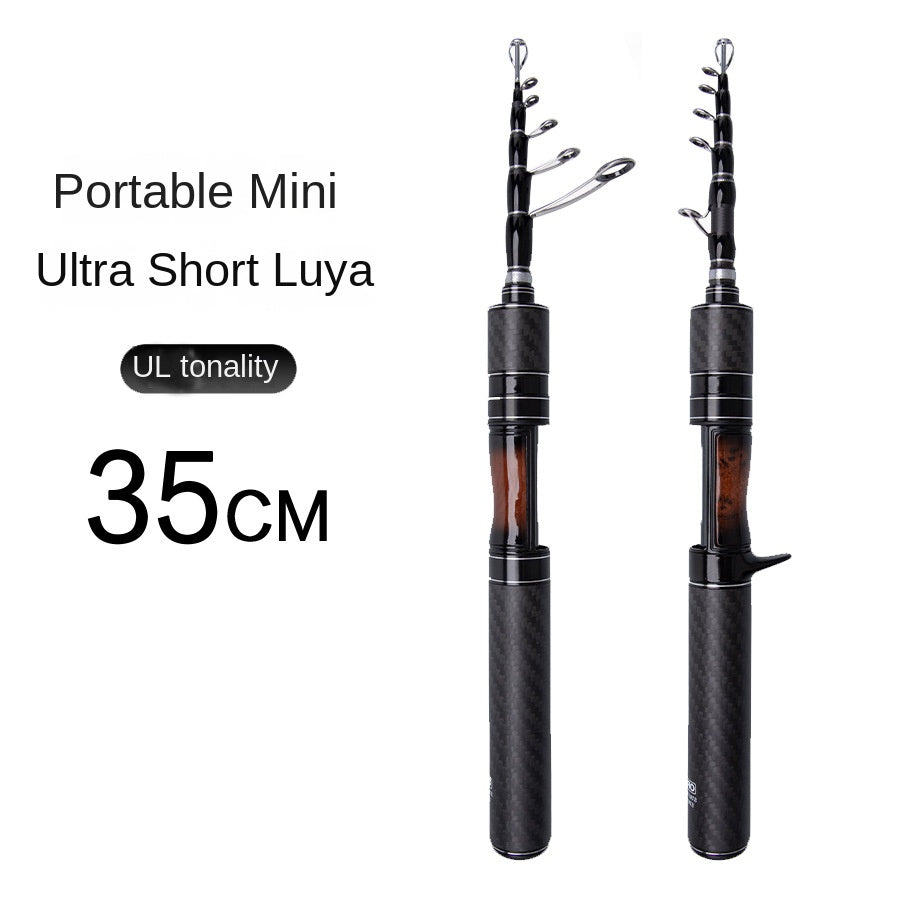 Telescopic Carbon-Fiber Lure Rod, 1.5–1.8 m