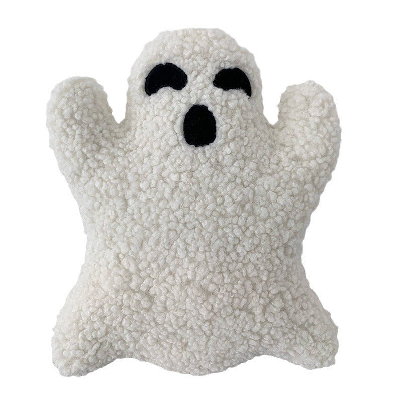 Halloween Ghost Plush Pillow – Cute Spooky Stuffed Toy for Home Decoration