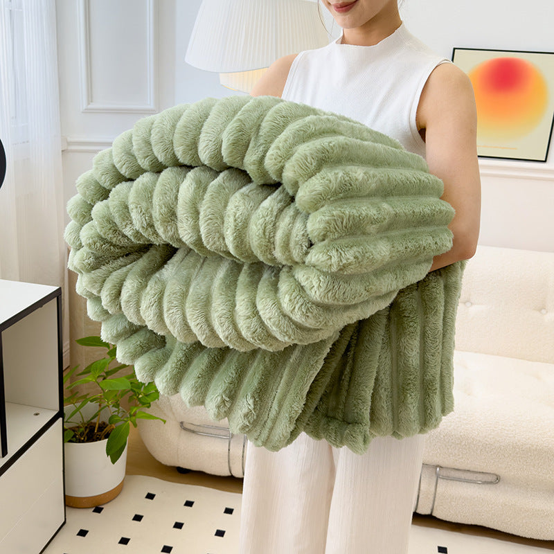 Cozy Fleece Throw Blanket – Soft Oversized Nap Blanket