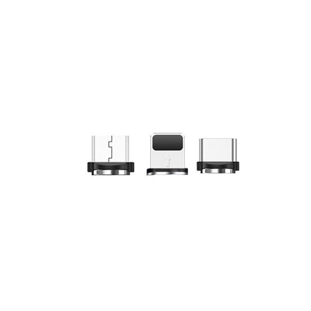Flowing-Light Magnetic LED Charging Cable with Interchangeable Tips