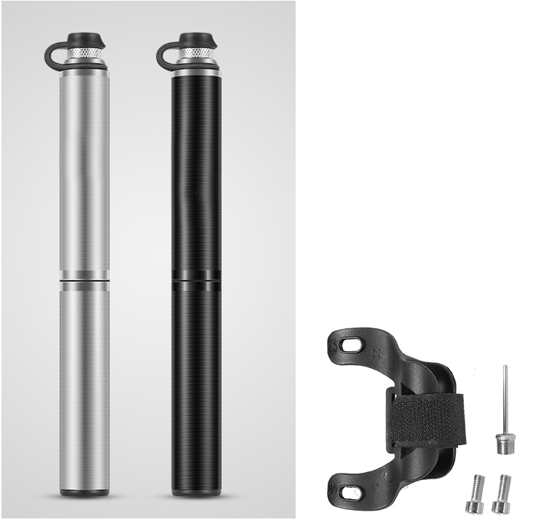 Mini Aluminum Alloy Bicycle Pump with 160 PSI and Dual Valve