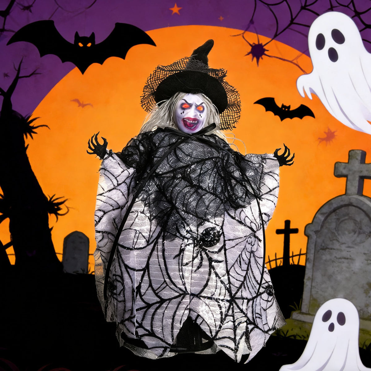 Fabric Halloween Ghost or Pumpkin Decoration