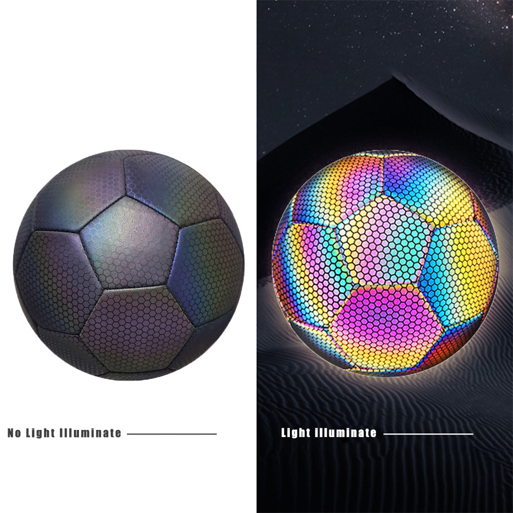Reflective PU Soccer Ball for Match & Training
